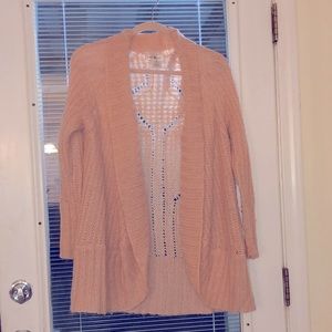 NWOT OVERSIZED CARDIGAN PEACH MELON CHUNKY KNIT.